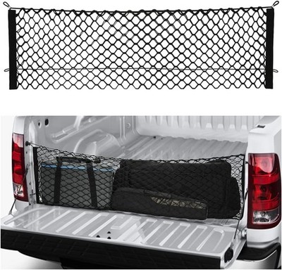 Truck Bed Organizer, Elastic Shrink Cargo Net Hold Many Items  Color: XL 49x16