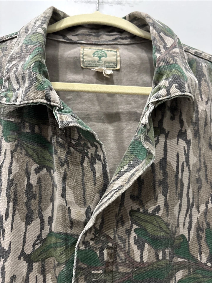 Vintage Mossy Oak Original Greenleaf Camo Coveralls Men’s XL USA - Image 4 of 4