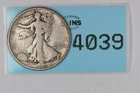 1918-D SEMI KEY DATE 50C WALKING LIBERTY SILVER HALF DOLLAR RAW-4039