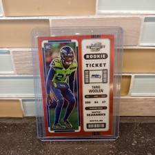 2022 CONTENDERS OPTIC TARIQ WOOLEN #/175 RED PRIZM ROOKIE SEAHAWKS SP CS1
