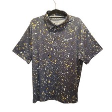 Under Armour UA The Playoff Polo 2XL Printed Collar Short Sleeve Loose UPF40 NEW