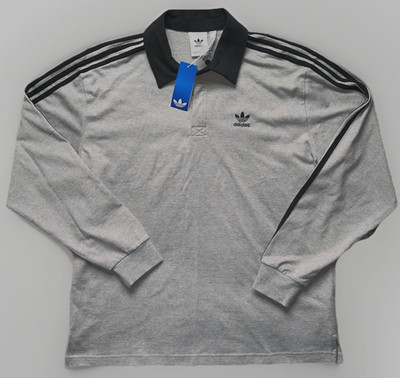 Adidas Originals Rugby Polo JY1399 Gray   Men's L