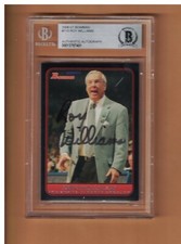 Roy Williams AUTOGRAPHED 2006 BOWMAN NORTH CAROLINA TAR Card SIGNED BECKETT AUTH