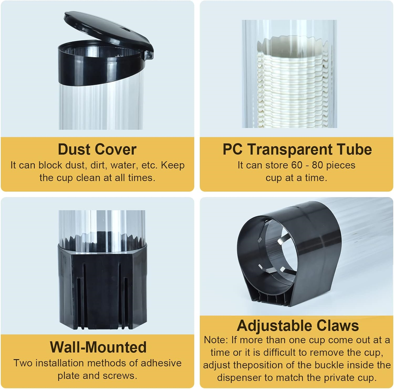 LBTING Cup Dispenser, Water Cooler Pull Type Cup Holder Fits 7oz 12oz Cone or eBay