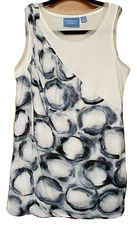 Y2K Simply Vera by Vera Wang Top Jersey Stretch Career Beachy Modern Career S