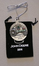 NEW ---- 2014 John Deere Pewter Christmas Ornament