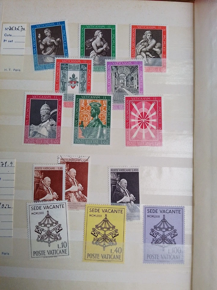 VATICAN Poste VATICANE 2 pages LOT  used and UNUSED - Image 2 of 4