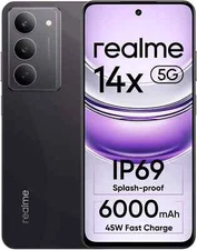 realme 14x 5G (Black, 128 GB 8GB RAM) 6.67 inch Dimensity 6300 Global Version