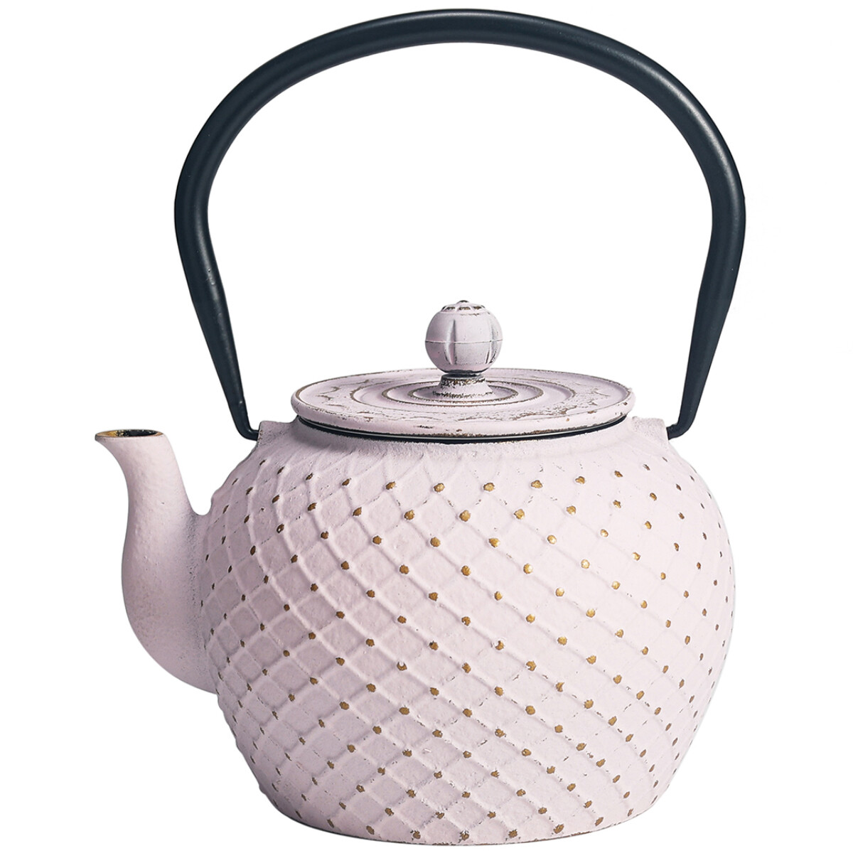 Théière japonaise en fonte rose 1L d'exception pour l'art du thé