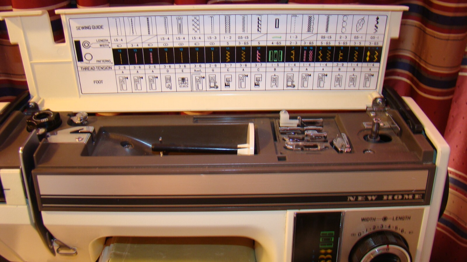 Janome New Home SW2018E Sewing Machine w/ Foot Pedal, Accessories