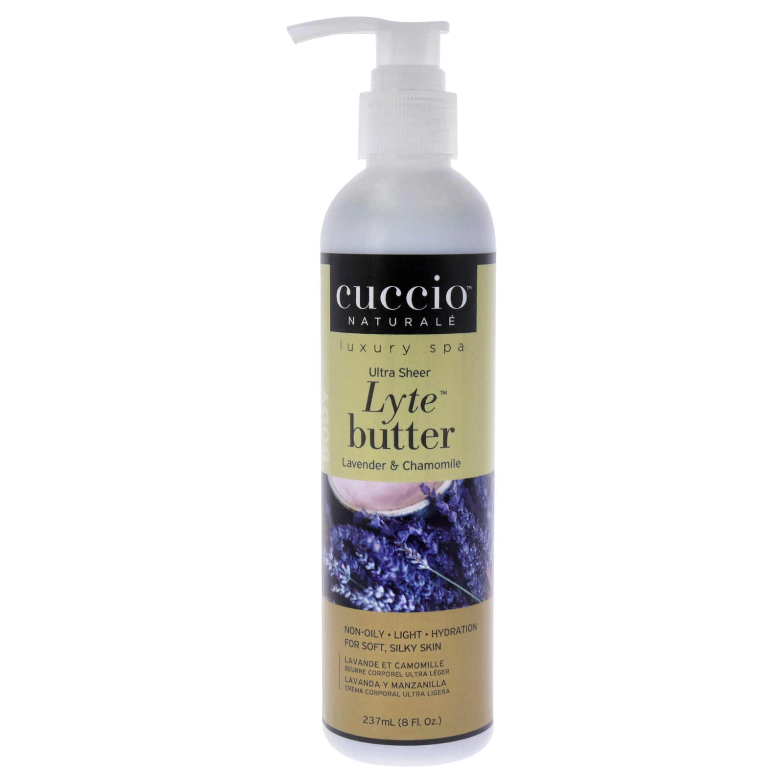 Lyte Ultra-Sheer Body Butter -Lavender and Chamomile Cuccio Naturale Unisex-8 oz