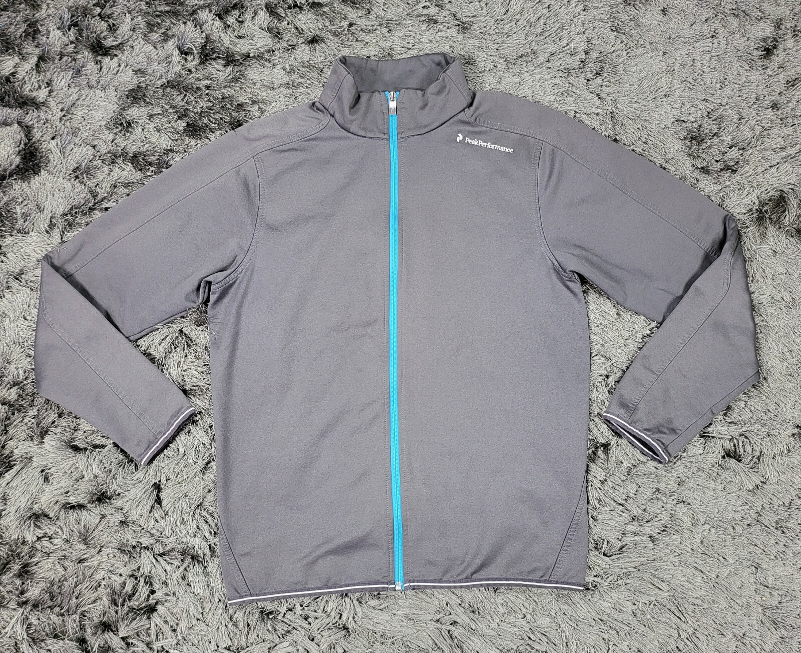 Men's M Gray Blue Hayden Z Fleece Lined Full Zip Golf