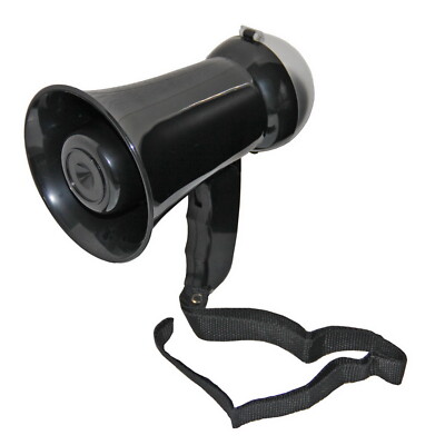 Mini Megaphon New York Polizei Sirene Lautsprecher Haltegurt Megafon OVP Neu 
