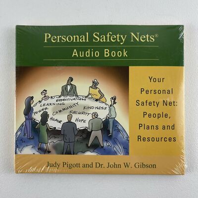 New Sealed Audio Book: PERSONAL SAFETY NETS By Judy Pigott & John W. Gibson