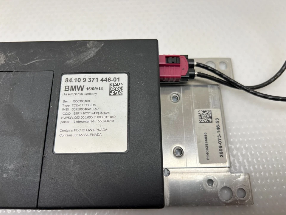 BMW 640I 650I F12 528I 2012 2013-2018 BLUETOOTH MÓDULO DE CONTROL TELEMÁTICO OEM Foto 3 de 4