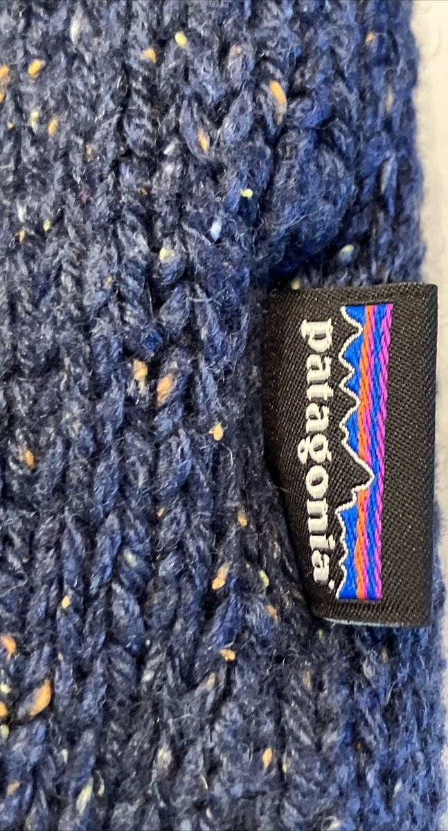 Patagonia Men's Blue 1/4 Button Front Thick Pullover Sweater Size - Main Image