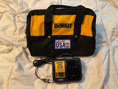 DeWalt OEM N737419 CONTRACTOR TOOL BAG,13X10X9,6 POCKETS & Charger DCB115. 