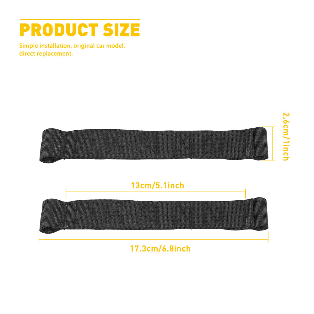 Black Door Limiting Check Strap Firm for Jeep Wrangler CJ YJ TJ JK Unlimited