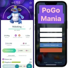 Shiny Nidoking wearing a crown✨mini PTC 20k✨(read description)