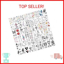 Yazhiji 60 Sheets Tiny Waterproof Temporary Tattoos, Moon Stars Constellations M