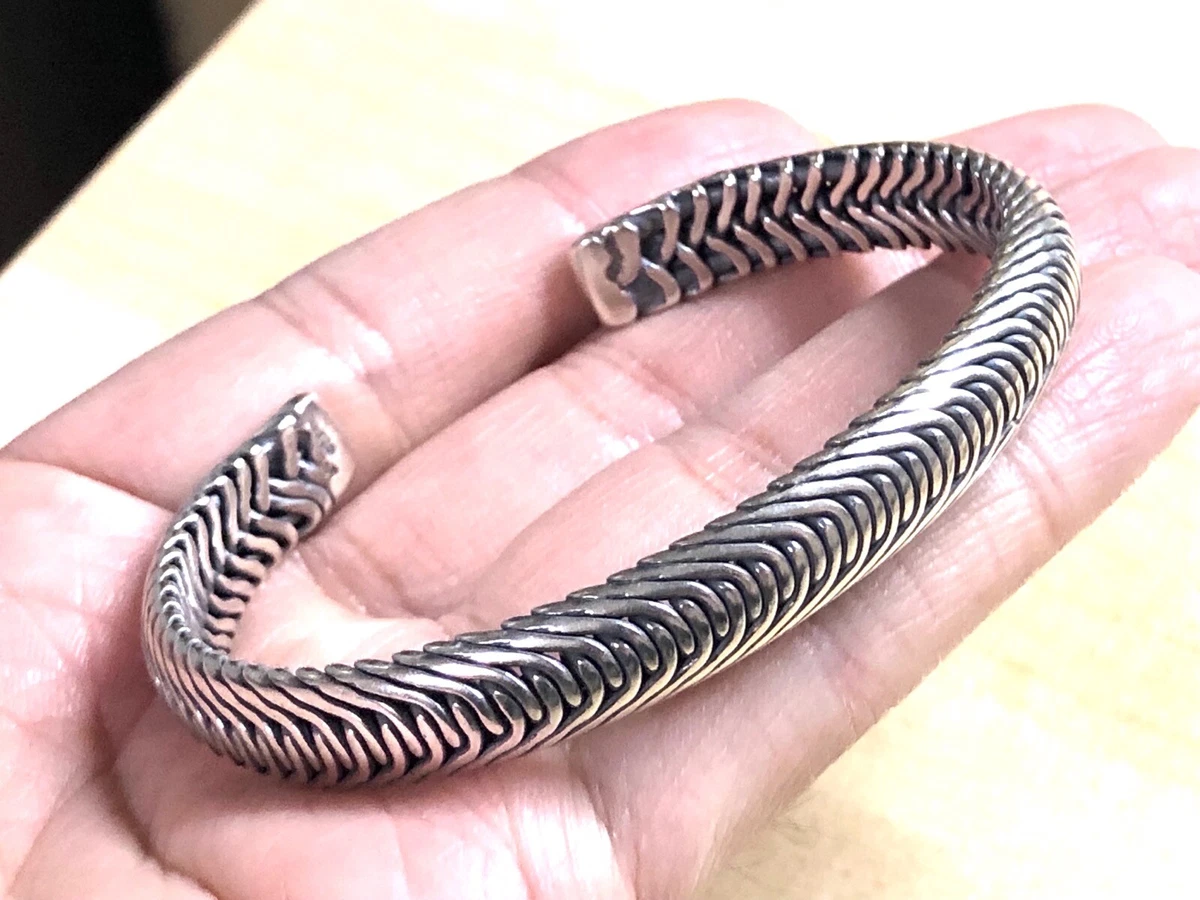 Mens sterling silver store bracelets ebay