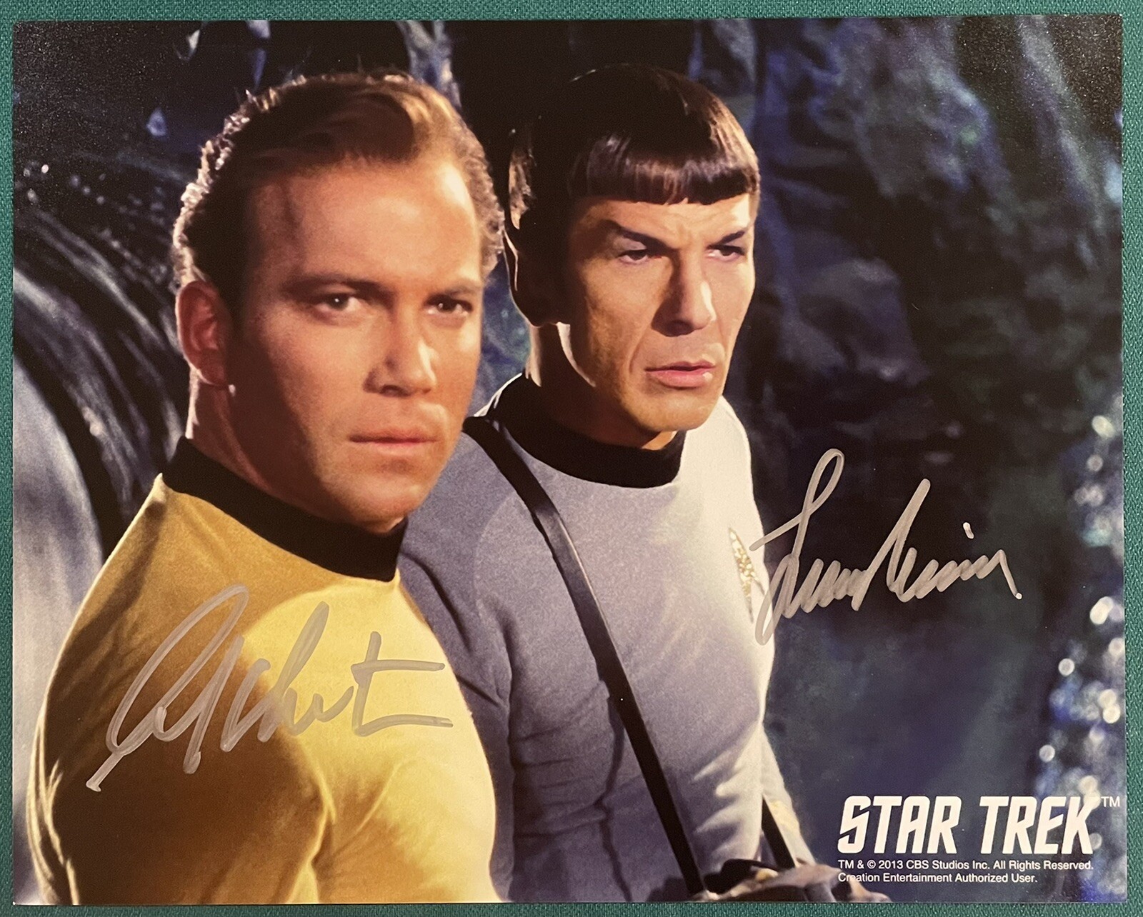 William Shatner & Leonard Nimoy Star Trek Signed Autographed 8x10 Photo ...