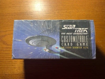 Star Trek Next Generation Customizable Card Game White Border Edition sealed box