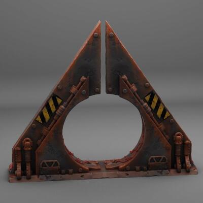 3D Printed Fantastic Plants and Rocks Sci-Fi Portal 28mm - 32mm D&D Wargaming
