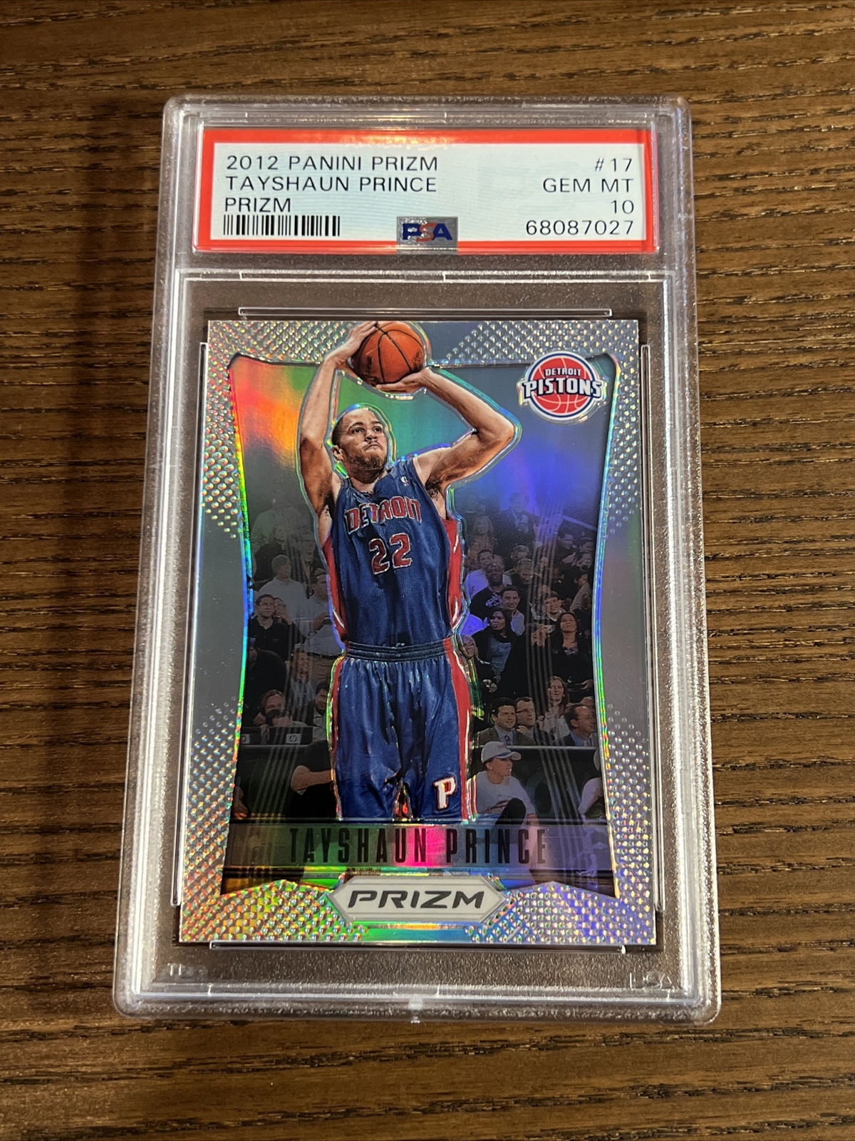 PSA 10 2012-13 Panini Prizm Tayshaun Prince Silver Prizms Refractor #17 Pop 3