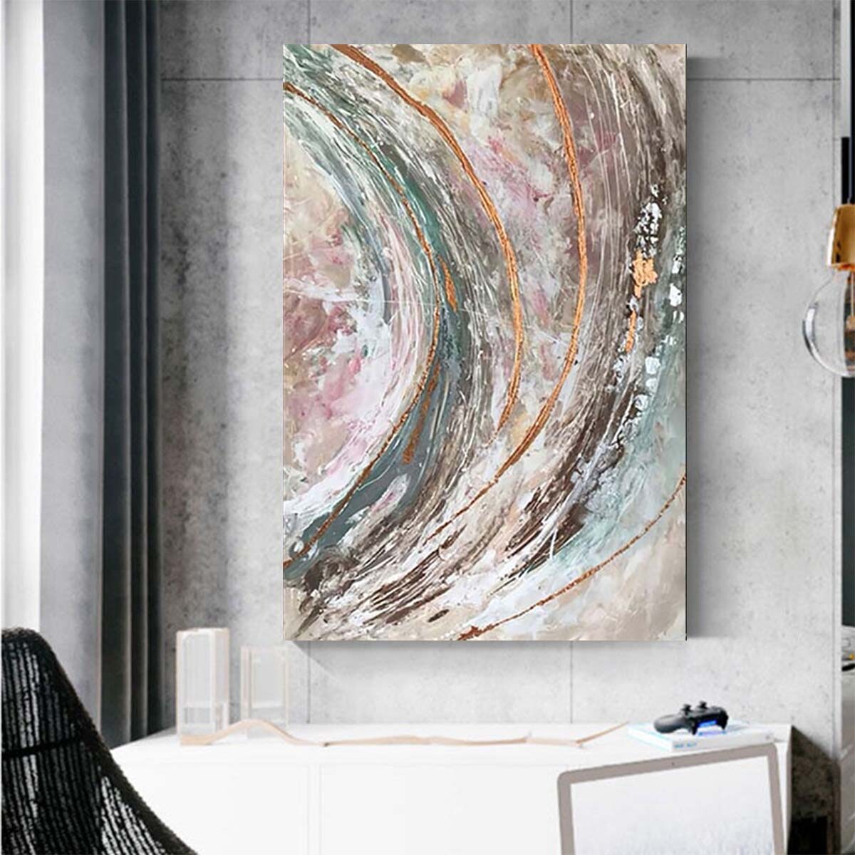 Home Aesthetics Decor Oil Painting Handmade Canvas Wall Art Mural Modern