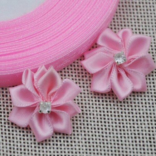 40pcs Satin Flower Ribbon Bows Wedding Appliques Craft Decoration Accessories - Picture 35 of 35