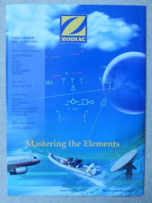 6/2001 PUB ZODIAC AERONAUTIQUE AEROSPACE MARINE FAURE BRUDER WEBER AERAZUR AD
