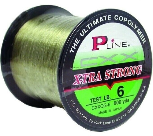 P-Line CXXQG-8 CXX X-Tra Strong Mono 8lb 600yd Spool Moss Green 1/4 Size - 第 1/1 張圖片