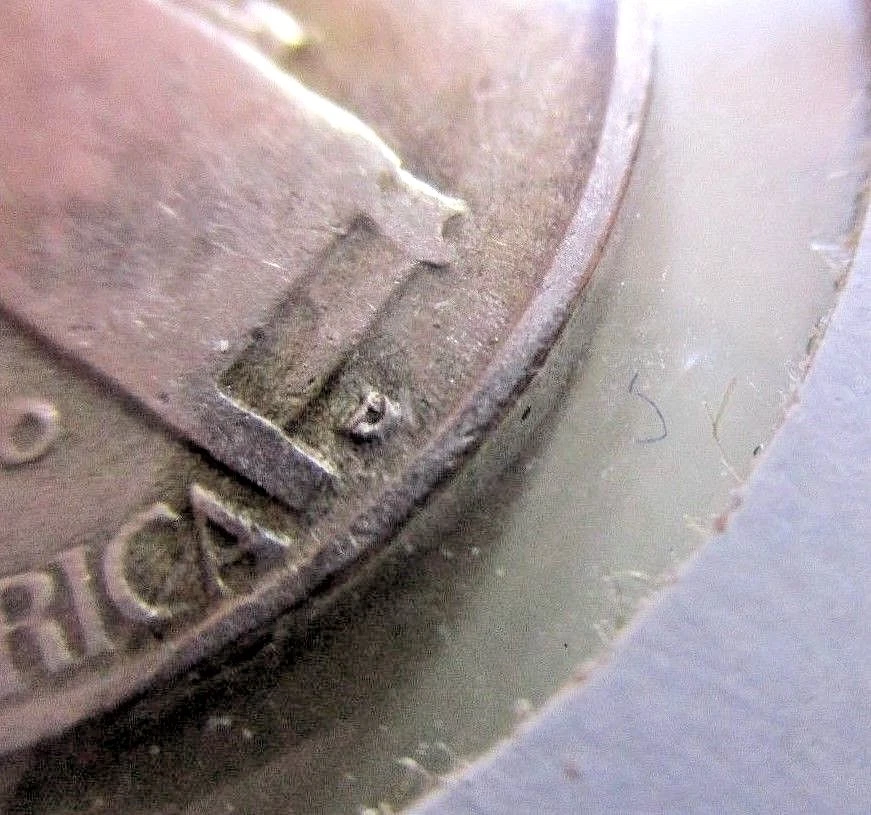 RARE - TRIPLE STRIKE-1946 D/D Jefferson Nickel D/ OVER INVERTED /D - CIRCULATED - Image 3 of 4