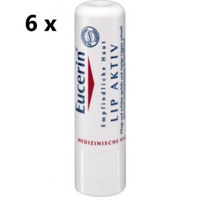 6er Pack Eucerin Lip Active LSF 15 Pflege für Lippen schützt und repariert!