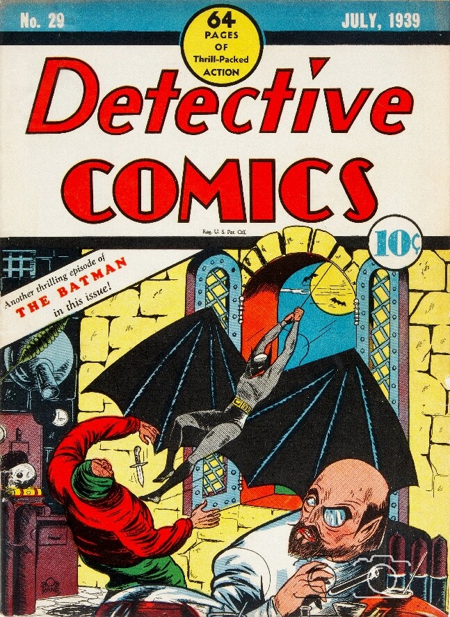Poster vintage Detective Comics imprimé 40x60 cm idéal pour salon geek ou bureau