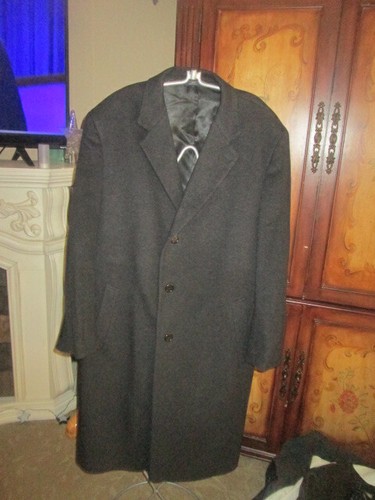 BLACK CASHMERE WOOL COAT 