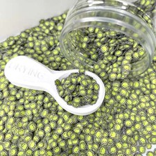 FAKE 5MM Green Virus Particle, Medical Polymer Clay Sprinkle NOT EDIBLE D43-26