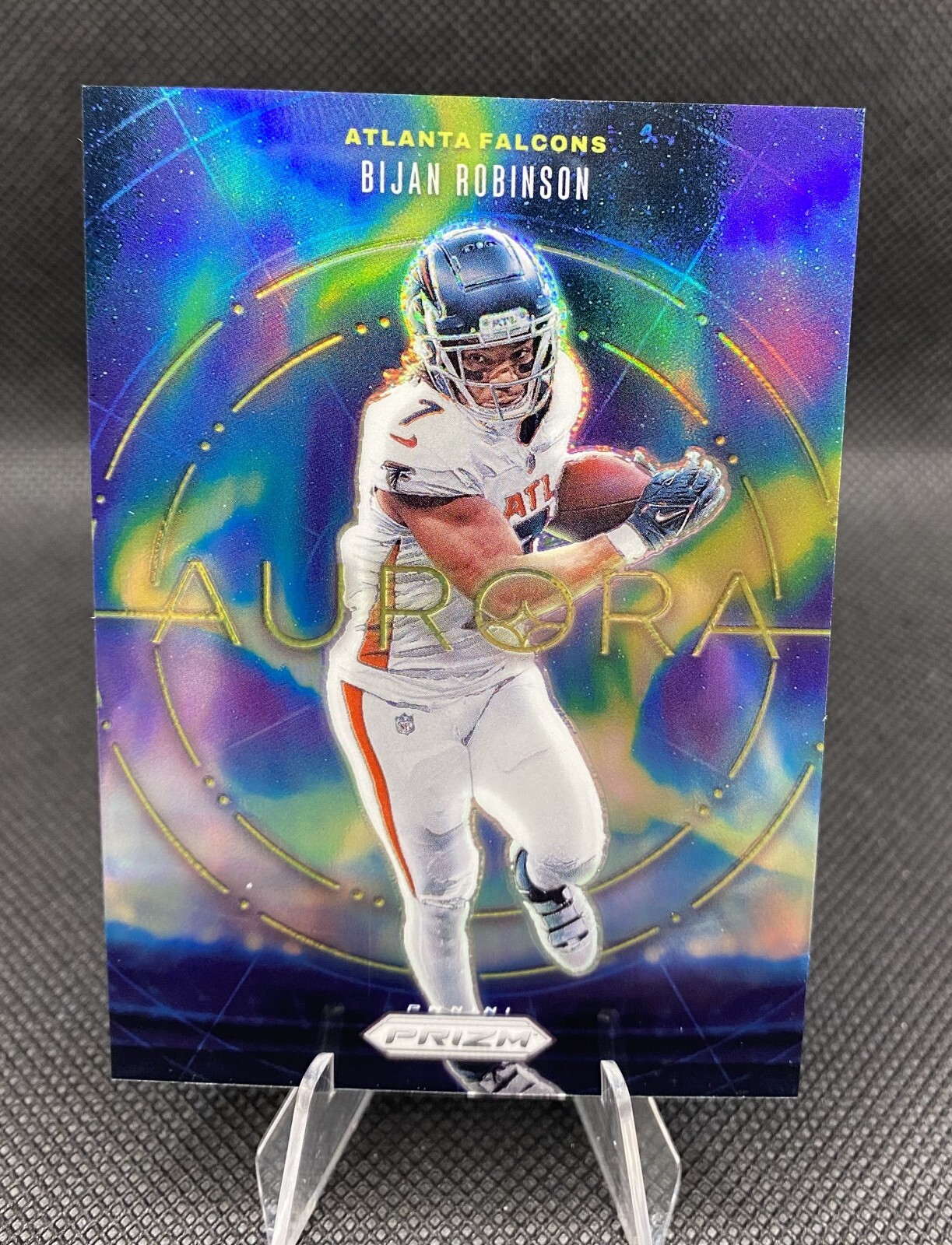 2024 Prizm NFL Bijan Robinson #15 Aurora Atlanta Falcons Case Hit SSP