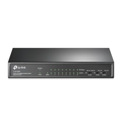 6935364052966 TP-Link 9-Port 10/100Mbit/s-Desktop-Switch mit 8 PoE+-Ports TP-LIN