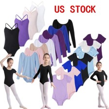 Girls Kids Gymnastics Ballet Dress Toddler Leotard Tutu Skirt Dance wear