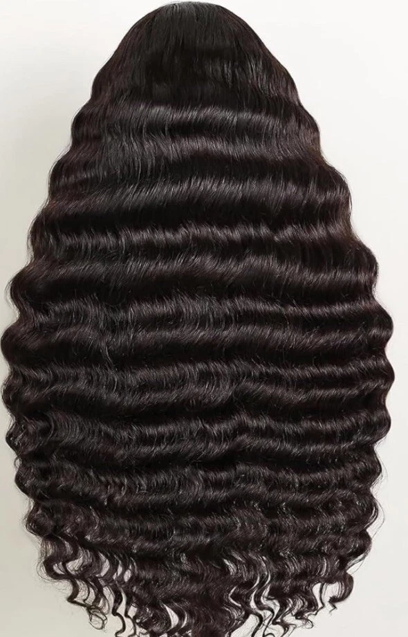 Pelucas delanteras de encaje de 22 pulgadas peluca frontal de encaje peluca ondulada de playa pelucas onduladas sueltas Foto 2 de 3