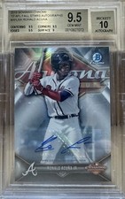 2018 Bowman Chrome ‘17 AFL Fall Stars Refractor Ronald Acuna BGS 9.5, Auto 10