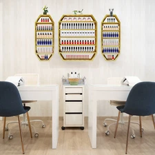 Wall-Mounted Nail Polish Storage Racks Metal Hanger Multi-tiers Display Rack New