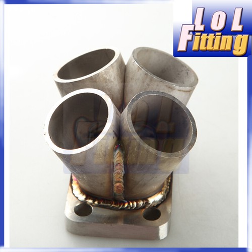 4-1 4 Cylinder Manifold Header Merge Collector Stainless Steel T25 T28 Flange - Picture 2 of 5