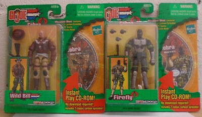 G.I. Joe Vs. Cobra Spy Troops Wild Bill Firefly CD Rom Mission Disk Hasbro READ