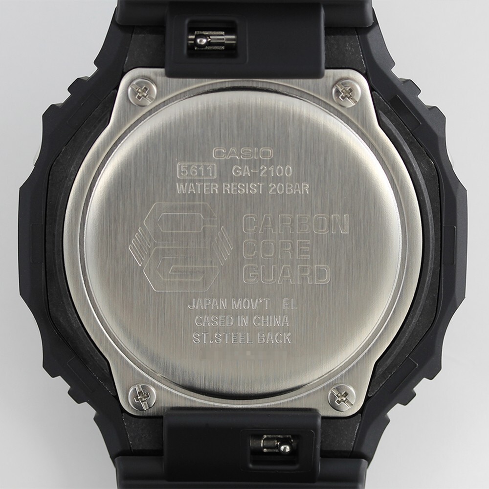 CASIO G-SHOCK GA-2100-1A GA-2100 GA Quartz Analog & Digital Black
