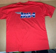Vintage BSA MOTORCYCLES T SHIRT BRITISH ONLY PARTS CO NORTON, MI. *SUPER RARE!*