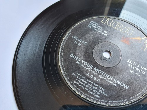 ABBA VOULEZ-VOUS 1979 UNIQ BLUE-TINTED PS 331/3 RPM MEGARARE CHILEAN PRS - Picture 20 of 21