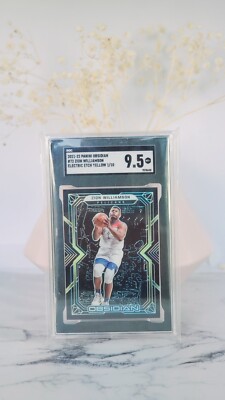 2021-22 Panini Obsidian Zion Williamson SSP #1 /10 Yellow Etch